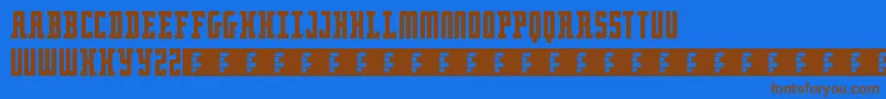 Police RetroSerif – polices brunes sur fond bleu