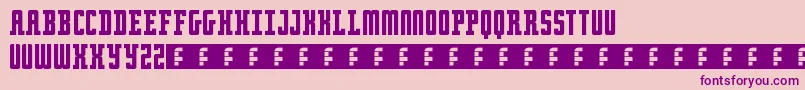 Police RetroSerif – polices violettes sur fond rose