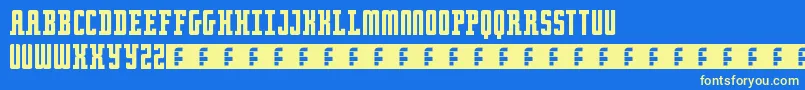 fuente RetroSerif – Fuentes Amarillas Sobre Fondo Azul
