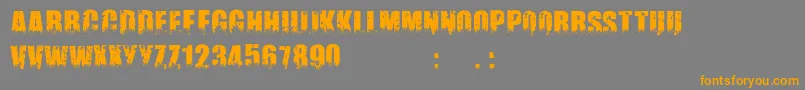 GardiendHerbe-Schriftart – Orangefarbene Schriften auf grauem Hintergrund