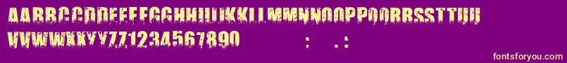 More about GardiendHerbe Font GardiendHerbe Font – Yellow Fonts on Purple Background