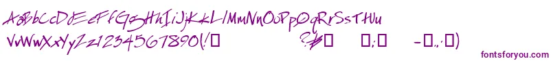 EspecialKay-fontti – violetit fontit