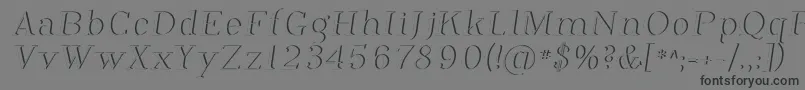 フォントPhosph12 – 黒い文字の灰色の背景