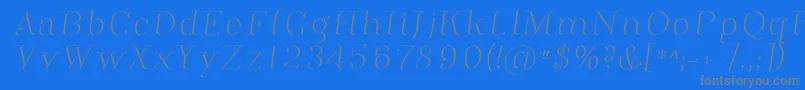 Phosph12 Font – Gray Fonts on Blue Background