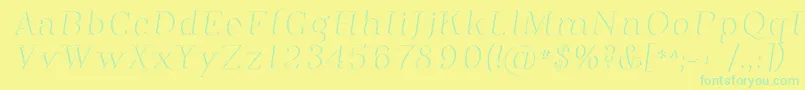 Weitere Informationen zur Phosph12-Schriftart Phosph12-Schriftart – Grüne Schriften auf gelbem Hintergrund