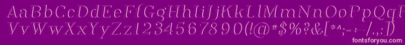 Phosph12 Font – Pink Fonts on Purple Background