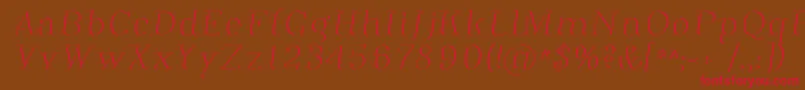 Phosph12 Font – Red Fonts on Brown Background