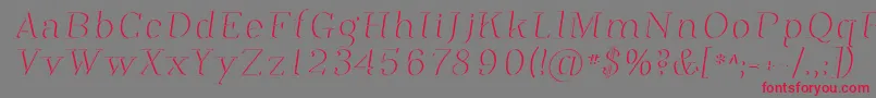 Phosph12 Font – Red Fonts on Gray Background