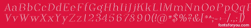 Phosph12 Font – White Fonts on Red Background
