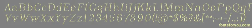 Phosph12 Font – Yellow Fonts on Gray Background