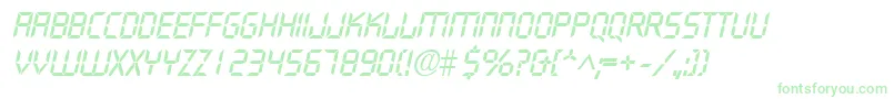 DigifaceItalic Font – Green Fonts