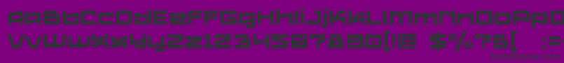 Czcionka Logofontik4fRegular – czarne czcionki na fioletowym tle
