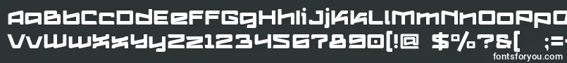 Logofontik4fRegular Font – White Fonts on Black Background