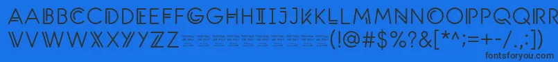 SantanelliPersonalUseOnlyMedium Font – Black Fonts on Blue Background