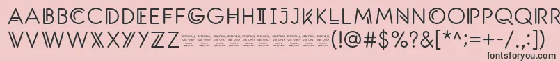 SantanelliPersonalUseOnlyMedium Font – Black Fonts on Pink Background