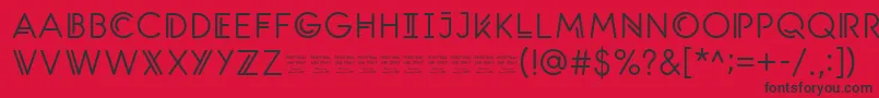 SantanelliPersonalUseOnlyMedium Font – Black Fonts on Red Background