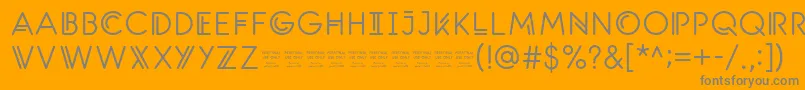 SantanelliPersonalUseOnlyMedium Font – Gray Fonts on Orange Background