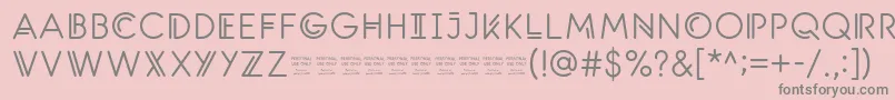 SantanelliPersonalUseOnlyMedium Font – Gray Fonts on Pink Background