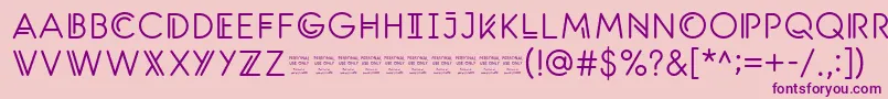 SantanelliPersonalUseOnlyMedium Font – Purple Fonts on Pink Background