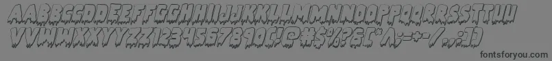 Zombiecontrol3Dital Font – Black Fonts on Gray Background