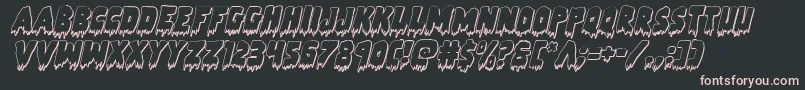 Zombiecontrol3Dital Font – Pink Fonts on Black Background