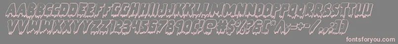 Zombiecontrol3Dital Font – Pink Fonts on Gray Background