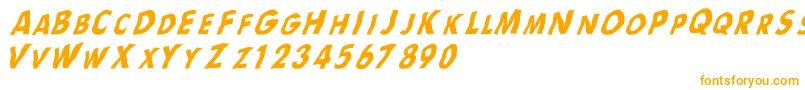 Flagsrb Font – Orange Fonts on White Background