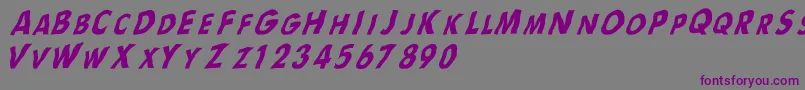 Flagsrb Font – Purple Fonts on Gray Background