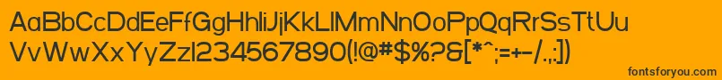 SfArborcrestMedium Font – Black Fonts on Orange Background