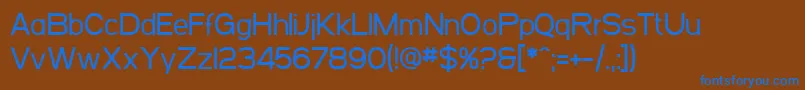 SfArborcrestMedium Font – Blue Fonts on Brown Background