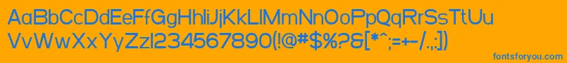SfArborcrestMedium Font – Blue Fonts on Orange Background