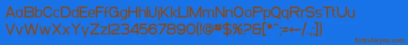 SfArborcrestMedium Font – Brown Fonts on Blue Background