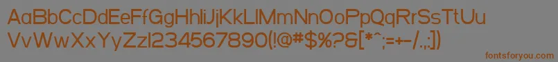 SfArborcrestMedium Font – Brown Fonts on Gray Background