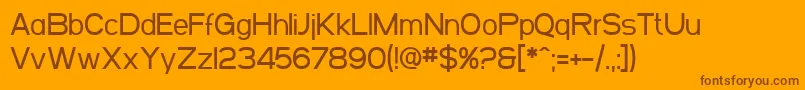 SfArborcrestMedium Font – Brown Fonts on Orange Background