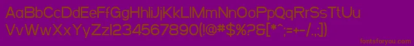 SfArborcrestMedium Font – Brown Fonts on Purple Background