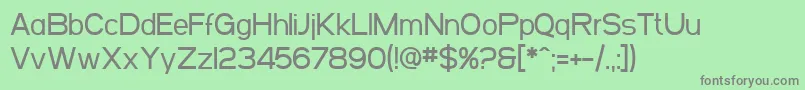 SfArborcrestMedium Font – Gray Fonts on Green Background