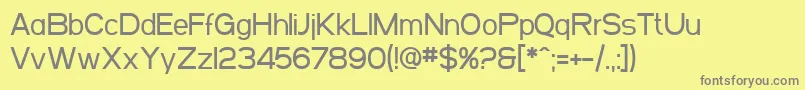 SfArborcrestMedium Font – Gray Fonts on Yellow Background
