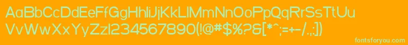 SfArborcrestMedium Font – Green Fonts on Orange Background