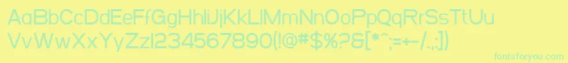 SfArborcrestMedium Font – Green Fonts on Yellow Background