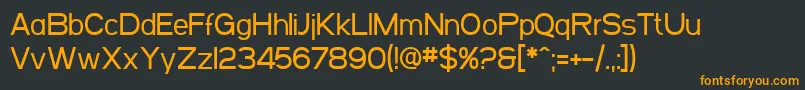 SfArborcrestMedium Font – Orange Fonts on Black Background