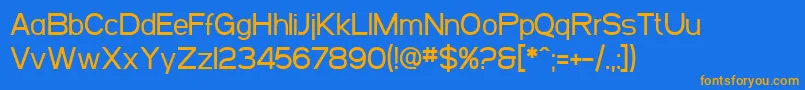 SfArborcrestMedium Font – Orange Fonts on Blue Background
