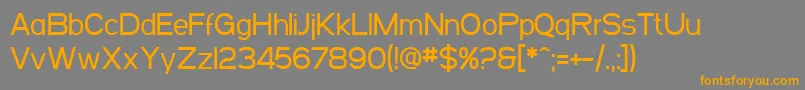 SfArborcrestMedium Font – Orange Fonts on Gray Background