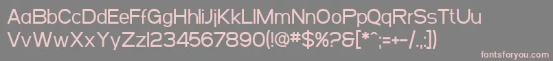 SfArborcrestMedium Font – Pink Fonts on Gray Background