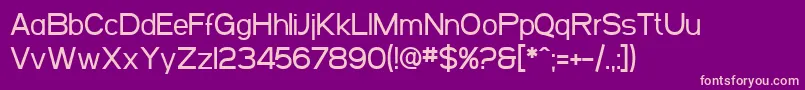 SfArborcrestMedium Font – Pink Fonts on Purple Background