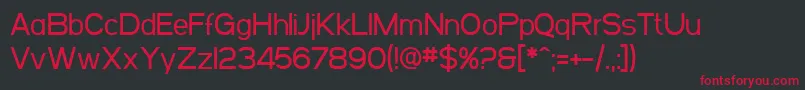 SfArborcrestMedium Font – Red Fonts on Black Background