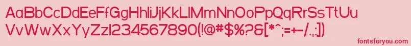SfArborcrestMedium Font – Red Fonts on Pink Background