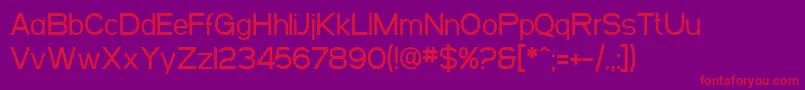 SfArborcrestMedium Font – Red Fonts on Purple Background
