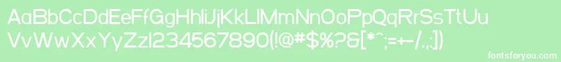 SfArborcrestMedium Font – White Fonts on Green Background