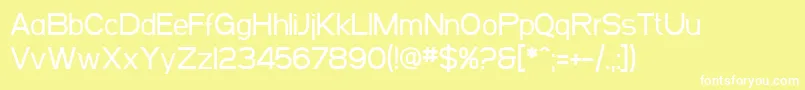 SfArborcrestMedium Font – White Fonts on Yellow Background