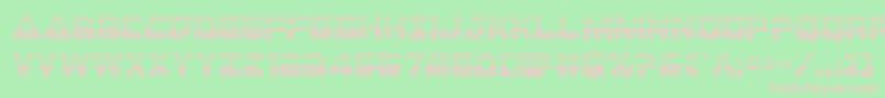 Libertyislandgrad Font – Pink Fonts on Green Background